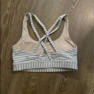 Lululemon striped energy bra size 4
